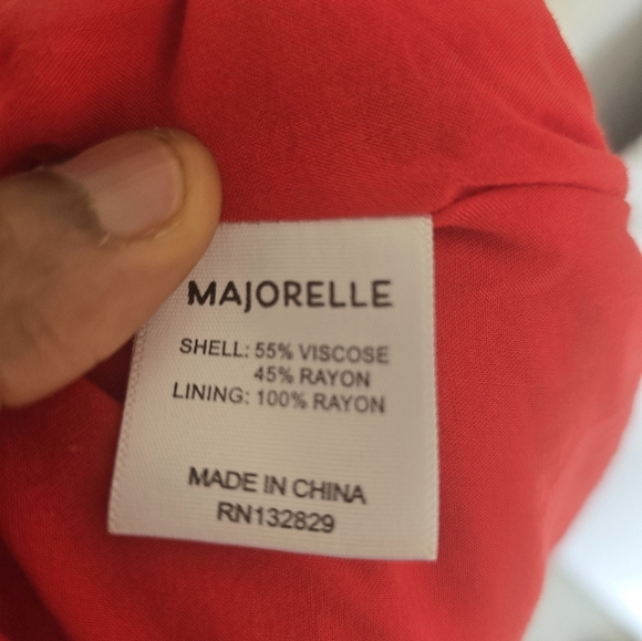 MAJORELLE Manchester Shorts Pink White Floral Ruffle Tie Front High Rise Sz M - Picture 11 of 11